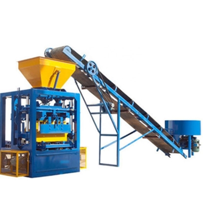 QT4-24B Semi-Auto High Quality Hollow Solid Paver Cement Block Machine